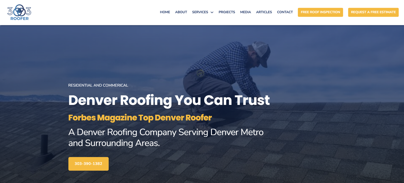 303 Roofer live site