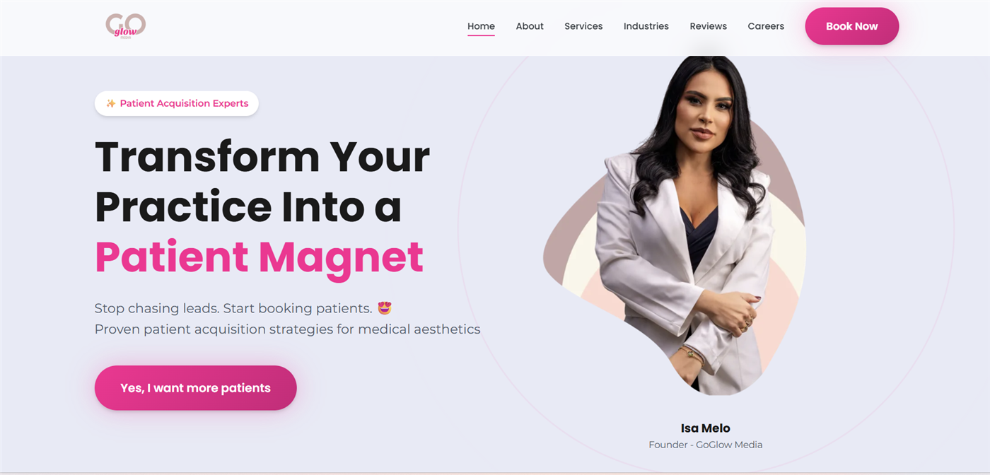 GoGlow Media live site