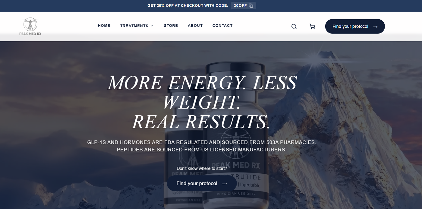 Peak Med Rx live site