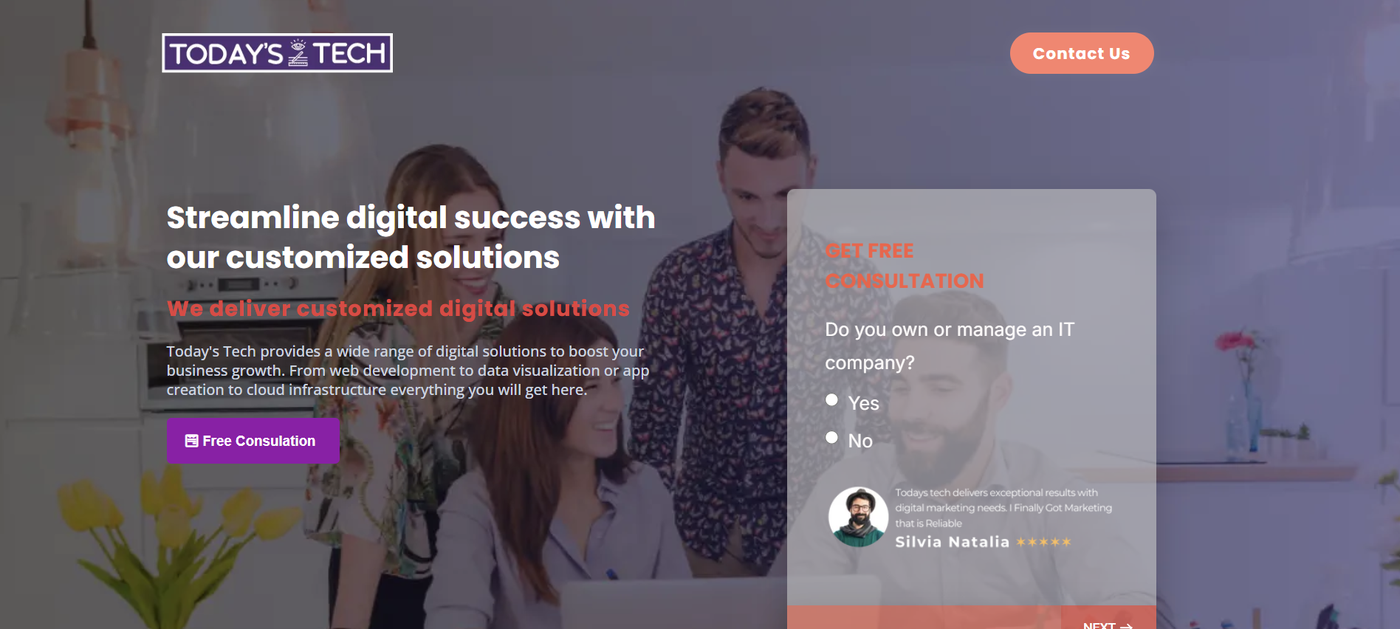 Today's Tech GHL funnel