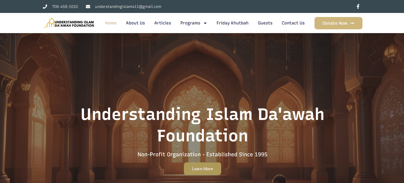 Understanding Islam Da'awah Foundation live site